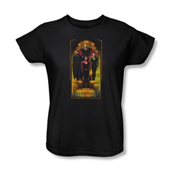 Justice League, The - Womens Deco T-Shirt In Black