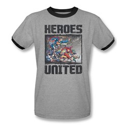 Justice League, The - Mens The Change Ringer T-Shirt In Heather/Black