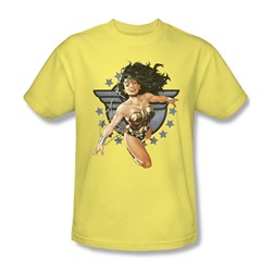Justice League, The - Mens Ww All Star T-Shirt In Banana