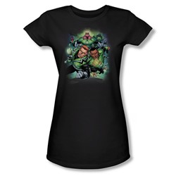 Green Lantern - Womens Corps #1 T-Shirt In Black