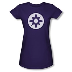 Green Lantern - Womens Star Sapphire Logo T-Shirt In Purple