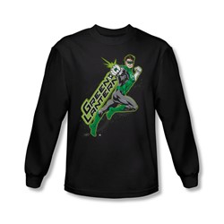 Green Lantern - Mens Among The Stars Long Sleeve Shirt In Black