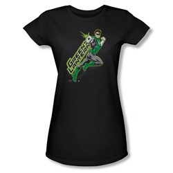 Green Lantern - Womens Among The Stars T-Shirt In Black