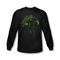 Green Lantern - Mens Lantern Darkness Long Sleeve Shirt In Black