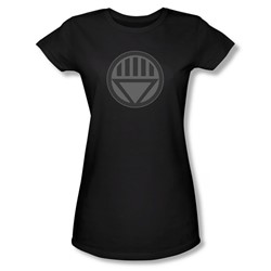 Green Lantern - Womens Black Symbol T-Shirt In Black
