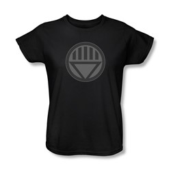 Green Lantern - Womens Black Symbol T-Shirt In Black