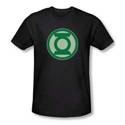 Green Lantern - Mens Green Symbol T-Shirt In Black