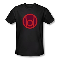 Green Lantern - Mens Red Symbol T-Shirt In Black