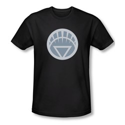 Green Lantern - Mens White Symbol T-Shirt In Black
