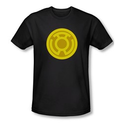 Green Lantern - Mens Yellow Symbol T-Shirt In Black