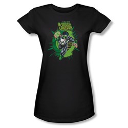 Green Lantern - Womens Rayner Cover T-Shirt In Black