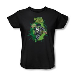 Green Lantern - Womens Rayner Cover T-Shirt In Black
