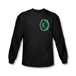 Green Lantern - Mens Kyle Logo Long Sleeve Shirt In Black