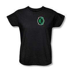 Green Lantern - Womens Kyle Logo T-Shirt In Black