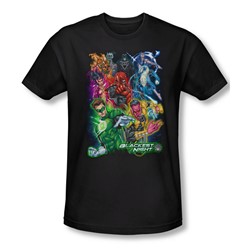 Green Lantern - Mens Blackest Group T-Shirt In Black