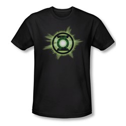 Green Lantern - Mens Green Glow T-Shirt In Black