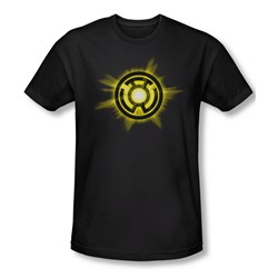 Green Lantern - Mens Yellow Glow T-Shirt In Black