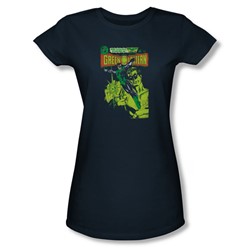 Green Lantern - Womens Vintage Cover T-Shirt In Navy