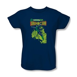 Green Lantern - Womens Vintage Cover T-Shirt In Navy