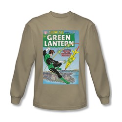 Green Lantern - Mens Menace Missle Long Sleeve Shirt In Sand
