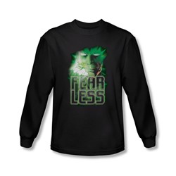 Green Lantern - Mens Fearless Long Sleeve Shirt In Black