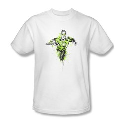 Green Lantern - Mens Inked T-Shirt In White