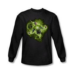 Green Lantern - Mens Lantern Nebula Long Sleeve Shirt In Black