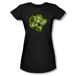 Green Lantern - Womens Lantern Nebula T-Shirt In Black
