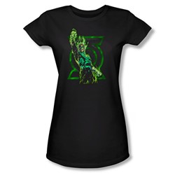 Green Lantern - Womens Fully Charged T-Shirt In Black