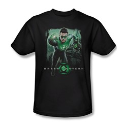 Green Lantern - Mens Oa'S Newest Recrt(Movie) T-Shirt In Black