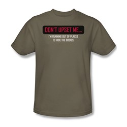 Hide The Bodies - Adult Khaki S/S T-Shirt For Men