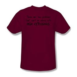 High Explosives - Adult Cardinal S/S T-Shirt For Men