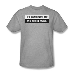 Both Be Wrong - Adult Athletic Heather S/S T-Shirt For Men