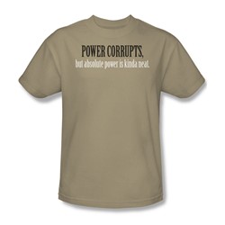 Absolute Power - Adult Sand S/S T-Shirt For Men