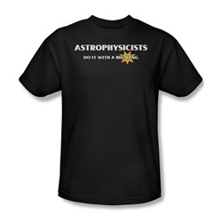 Astrophysicists Do It - Adult Black S/S T-Shirt For Men