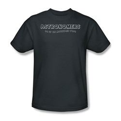 Astronomers Do It - Adult Charcoal S/S T-Shirt For Men