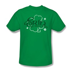 Erin Go Bra - Less - Adult Green Ringer S/S T-Shirt For Men