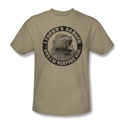 I Found A Baboon - Adult Sand S/S T-Shirt For Men