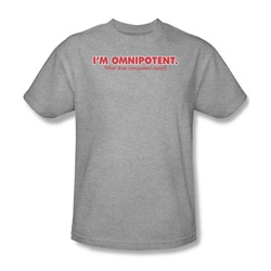 Omnipotent - Adult Heather S/S T-Shirt For Men