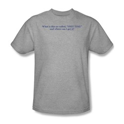 Free Time - Adult Heather S/S T-Shirt For Men