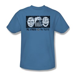 Dr Stress And Mr Beer - Adult Carolina Blue S/S T-Shirt For Men