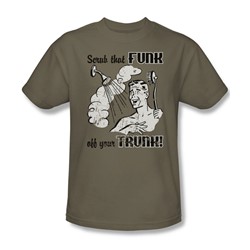 Scrub That Funk - Adult Safari Green S/S T-Shirt For Men