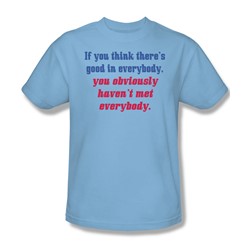 Good In Everybody - Adult Light Blue S/S T-Shirt For Men