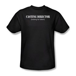 Casting Director - Adult Black S/S T-Shirt For Men