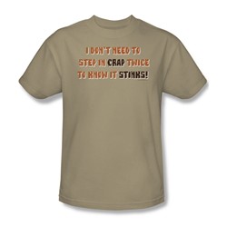 Step In Crap - Adult Sand S/S T-Shirt For Men