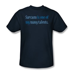 Sarcasm Is A Talent - Adult Navy S/S T-Shirt For Men