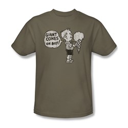 Giant Cones - Adult Safari Green S/S T-Shirt For Men