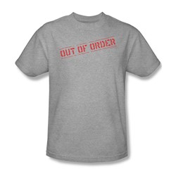 Out Of Order - Adult Heather S/S T-Shirt For Men