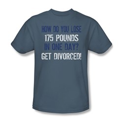 Lose 175 Pounds - Adult Slate S/S T-Shirt For Men