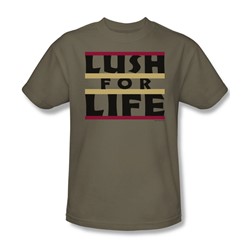 Lush For Life - Adult Safari Green S/S T-Shirt For Men